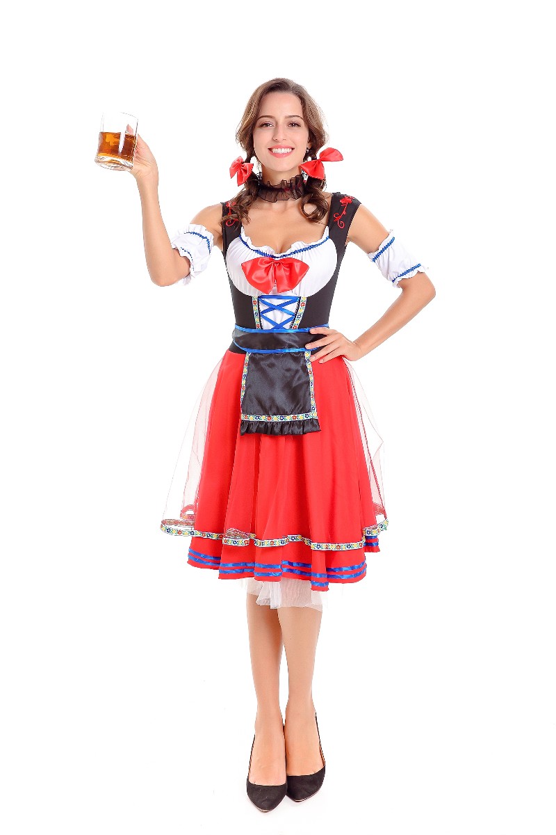 F1794-2 КОСТЮМ ДЕВУШКИ МЕДВЕДЯ OKTOBERFEST